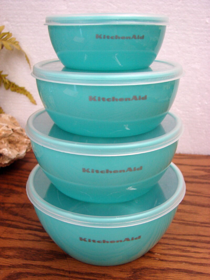 KitchenAid Set/4 Prep Bowls w/ Storage Lids 1-4 Cup, Moose-R-Us.Com Log Cabin Decor