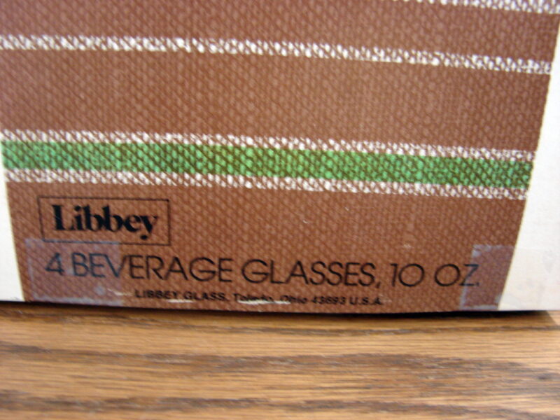 Vintage Libbey Frosted Floral 10 Oz Glasses NIB Set/8, Moose-R-Us.Com Log Cabin Decor