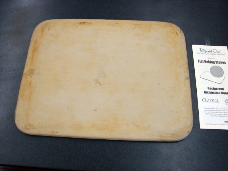 Original Pampered Chef Baking Stone 12 x 15 Stoneware Rectangular, Moose-R-Us.Com Log Cabin Decor