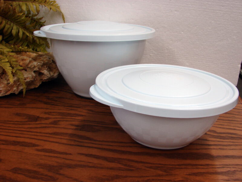 Original Pampered Chef Chillzanne Freeze Serve Bowls Set/2 Large Medium, Moose-R-Us.Com Log Cabin Decor