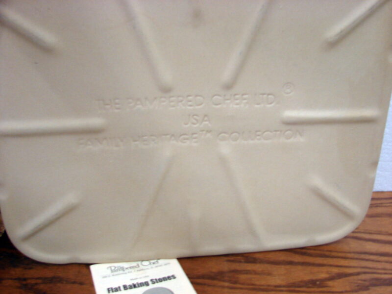 Original Pampered Chef Baking Stone 12 x 15 Stoneware Rectangular, Moose-R-Us.Com Log Cabin Decor