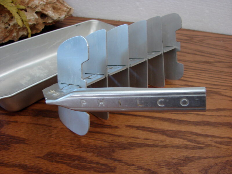 Vintage Aluminum Old School Ice Cube Tray Philco 14 Cubes, Moose-R-Us.Com Log Cabin Decor