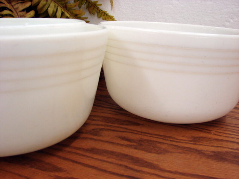 Vintage PYREX Hamilton Beach White Milk Glass Stand Mixing Bowl Large, Moose-R-Us.Com Log Cabin Decor