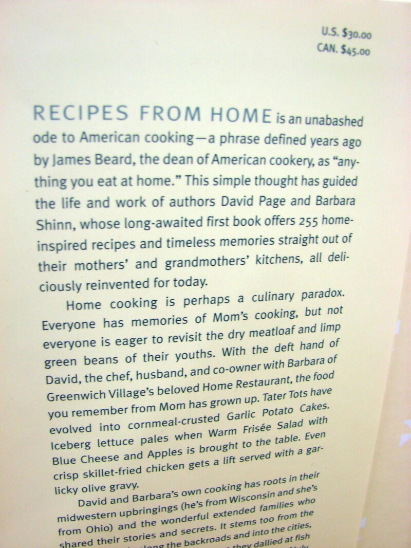 Recipes from Home Book Page and Shinn Cookbook Award Winner, Moose-R-Us.Com Log Cabin Decor