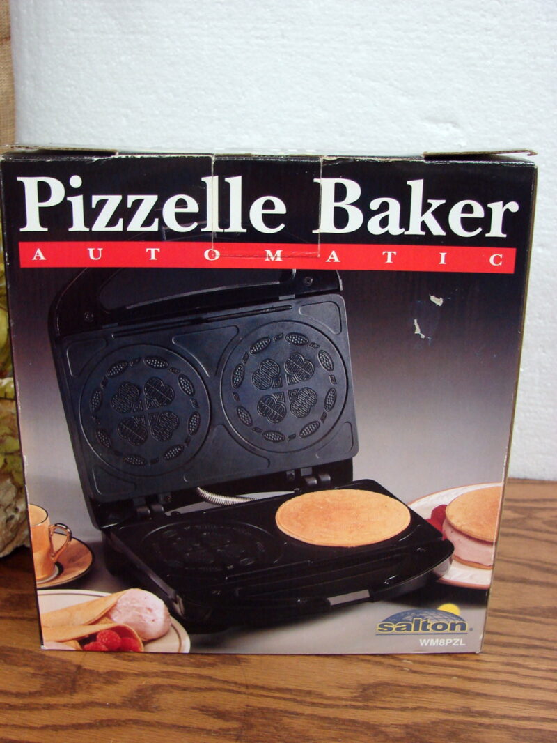 Salton Automatic Electric Pizzelle Maker WM8PZL Non Stick Thermostatically Controlled, Moose-R-Us.Com Log Cabin Decor