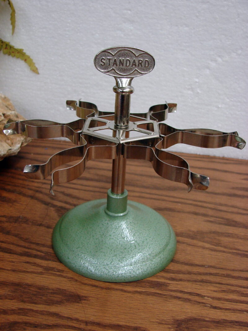 Vintage Standard Metal Rotating Rubber Stamp Desk Top Stand, Moose-R-Us.Com Log Cabin Decor