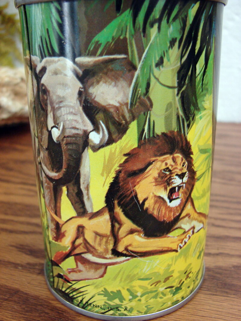 Vintage 1966 Tarzan Aladdin Industries Lunch Box Thermos, Moose-R-Us.Com Log Cabin Decor