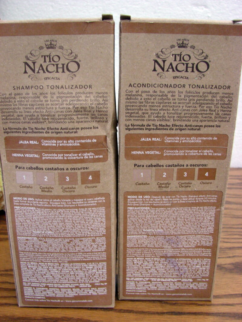 Brand New Tio Nacho Shampoo Conditioner Anti Canas Henna Egipicia 415 ml, Moose-R-Us.Com Log Cabin Decor