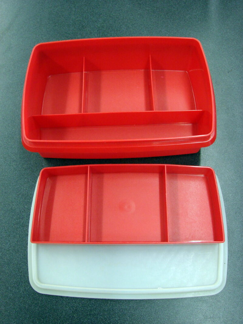 Vintage Tupperware Tuppercraft Stow N Go #767 7 Section Box, Moose-R-Us.Com Log Cabin Decor