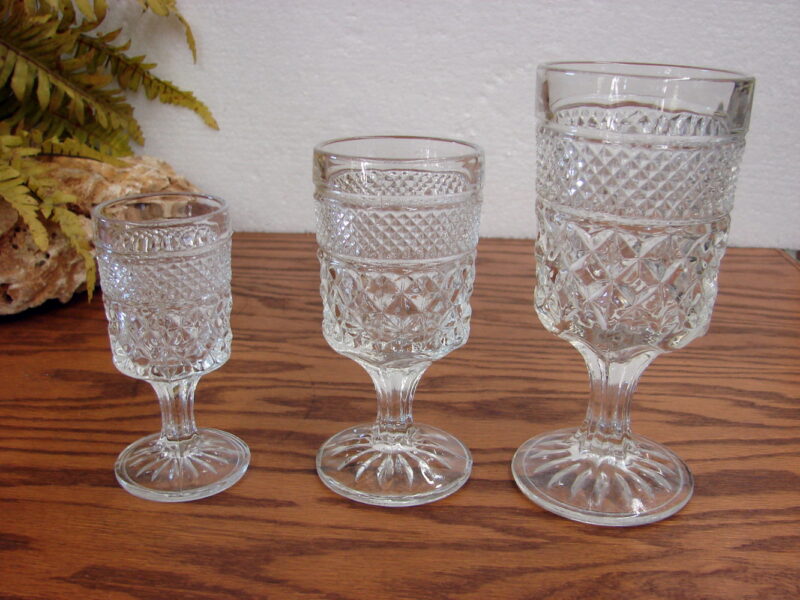 Vintage Anchor Hocking Glass Wexford Pattern Glassware Choice Style, Moose-R-Us.Com Log Cabin Decor