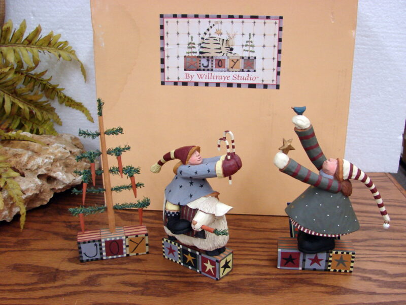 Set/3 Coyne&#8217;s &#038; Co. Williraye Studios Farmyard Festivities WW2503 New in Box, Moose-R-Us.Com Log Cabin Decor