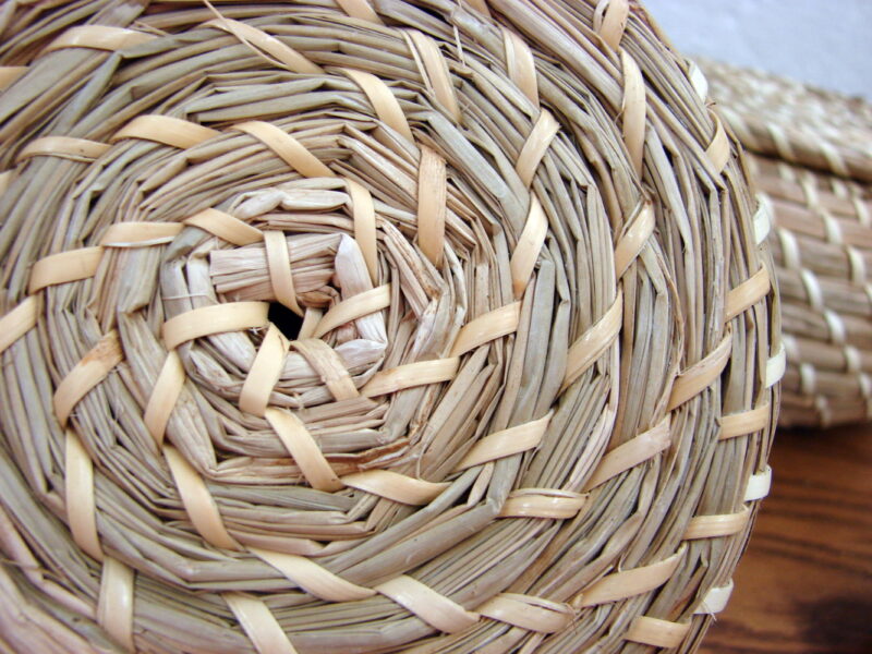 Set/3 Woven Reed Nesting Baskets w/ Lids Round Storage Nautical, Moose-R-Us.Com Log Cabin Decor