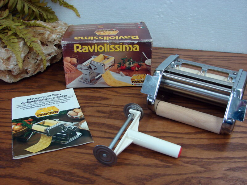 Vintage OMC Marcato Raviolissima ATLAS Ravioli Pasta Maker Attachment Made in Italy, Moose-R-Us.Com Log Cabin Decor