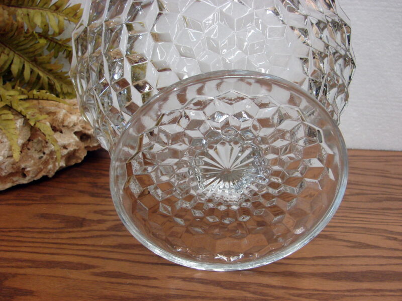 Vintage Cubist Fostoria American Clear Cubist Punch Bowl w/ Footed Base 12&#8243;, Moose-R-Us.Com Log Cabin Decor