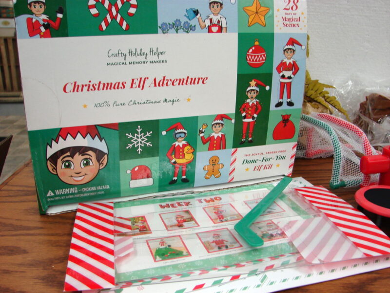 Crafty Christmas Elf on a Shelf Adventure 28 Days of Magical Scenes, Moose-R-Us.Com Log Cabin Decor