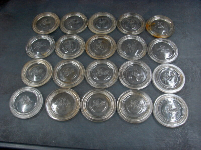 Vintage Ball Presto Atlas Kerr Canning Jar Lids Glass Inserts 124 pcs, Moose-R-Us.Com Log Cabin Decor