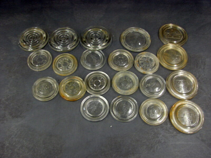 Vintage Ball Presto Atlas Kerr Canning Jar Lids Glass Inserts 124 pcs, Moose-R-Us.Com Log Cabin Decor