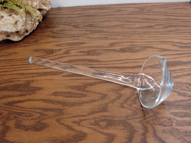 Glass Crystal Punch Bowl Ladle w/ Pour Spout 13” Straight Handle, Moose-R-Us.Com Log Cabin Decor