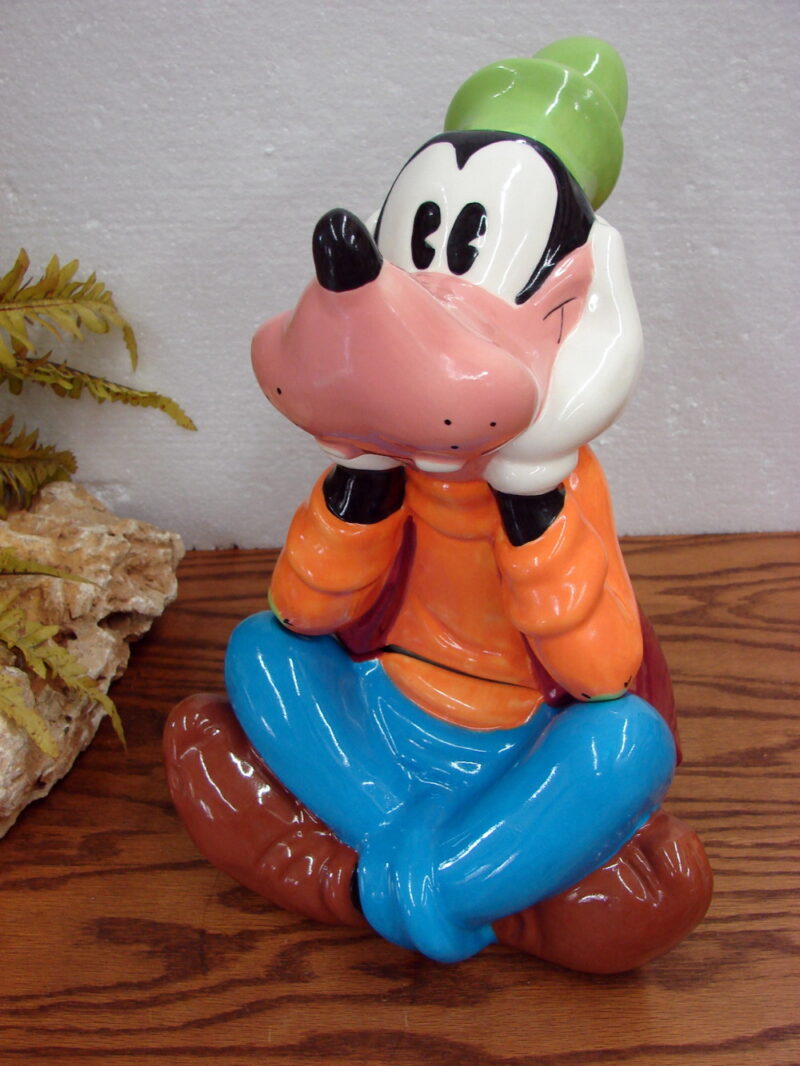 Disney Treasure Craft Mexico Goofy Ceramic Cookie Jar, Moose-R-Us.Com Log Cabin Decor