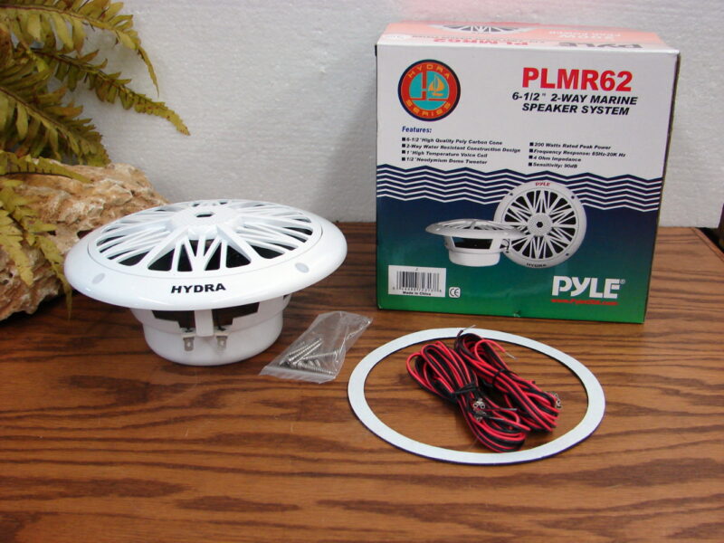 Pyle PLMR62 6 1/2&#8243; 2 Way Marine Speaker One Brand New in Box, Moose-R-Us.Com Log Cabin Decor