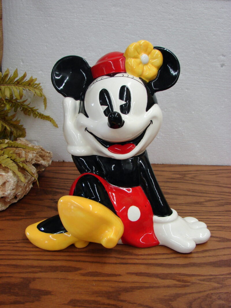 Disney Treasure Craft Mexico Minnie Mouse Ceramic Cookie Jar, Moose-R-Us.Com Log Cabin Decor