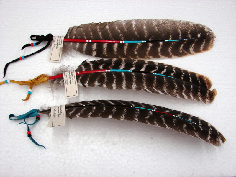 Ojibwe Navajo Indian Native American Smudge Prayer Feather Authentic Sage Cedar Bundles, Moose-R-Us.Com Log Cabin Decor