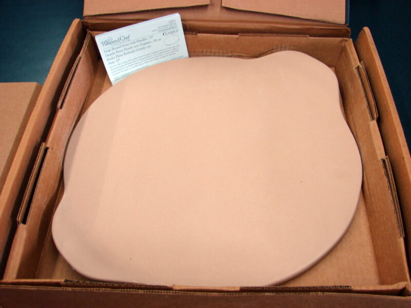 Original Pampered Chef New 15&#8243; Large Round Stoneware w/Handles Pizza Stone #1371, Moose-R-Us.Com Log Cabin Decor