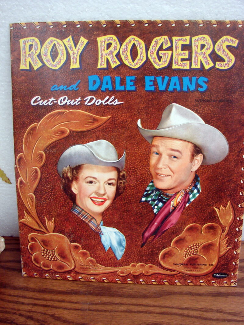 1950&#8217;s Used Paper Dolls Annie Oakley Roy Rogers Dale Evans Its a Date Bridal Party, Moose-R-Us.Com Log Cabin Decor