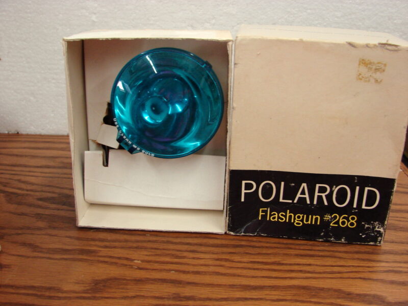 Vintage Polaroid Wink Light 250 and Flashgun 268 w/ Original Boxes, Moose-R-Us.Com Log Cabin Decor