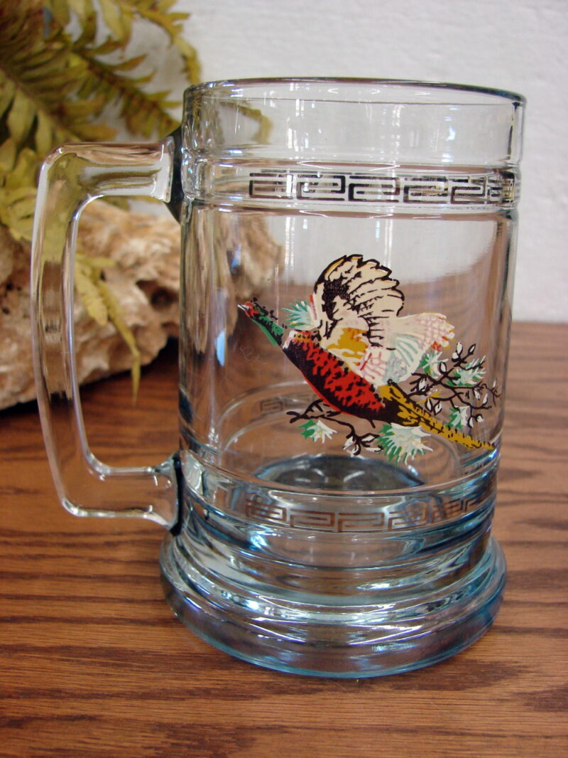 Vintage Princess House Weighted Crystal Beer Stein Beer Mug Wildfowl Nautical, Moose-R-Us.Com Log Cabin Decor