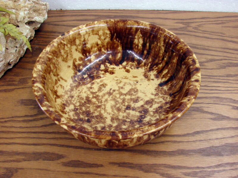 Antique Rockingham Yelloware Stoneware Decorative Bowl Bennington 195, Moose-R-Us.Com Log Cabin Decor