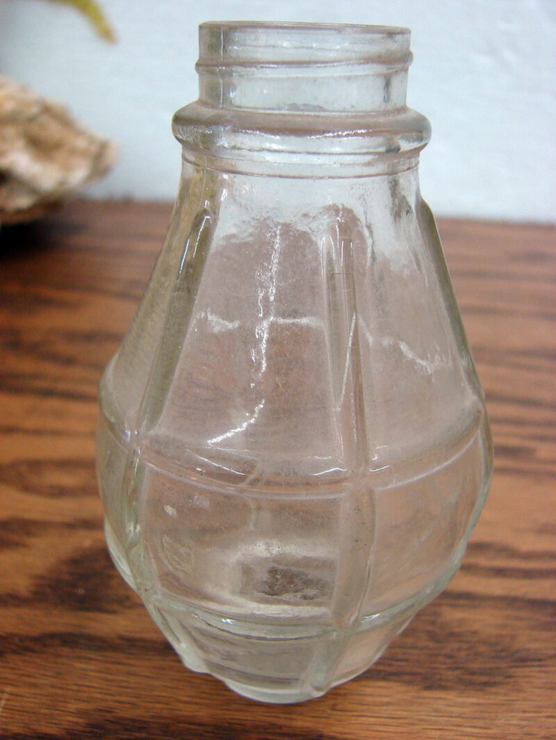 Vintage Glass Portion Only of Railroad Lantern Candy Container, Moose-R-Us.Com Log Cabin Decor