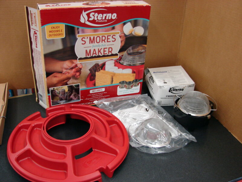 S&#8217;Mores Roasting Set Smore Maker Tray Sticks Heat 11 Piece Kit, Moose-R-Us.Com Log Cabin Decor