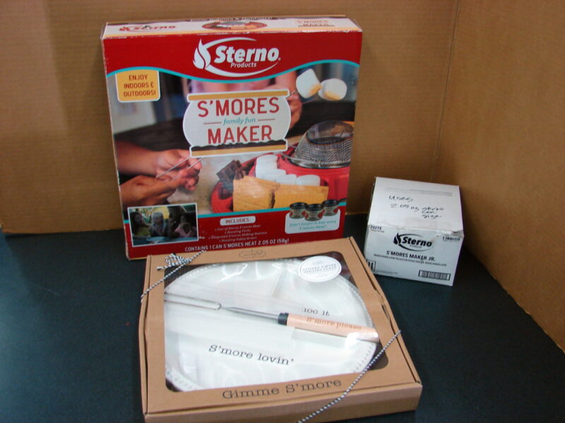 S&#8217;Mores Roasting Set Smore Maker Tray Sticks Heat 11 Piece Kit, Moose-R-Us.Com Log Cabin Decor