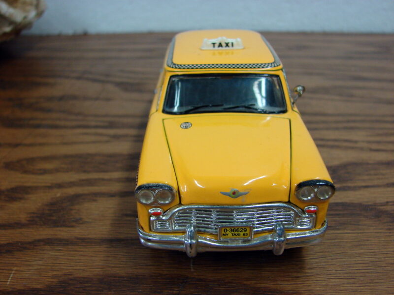 Vintage SS 6853 1963 Checker Taxi Cab Yellow 1:34 Diecast Model, Moose-R-Us.Com Log Cabin Decor