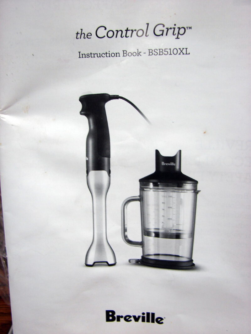 New Breville Control Grip Immersion Blender Whisk Chopping Bowl, Moose-R-Us.Com Log Cabin Decor