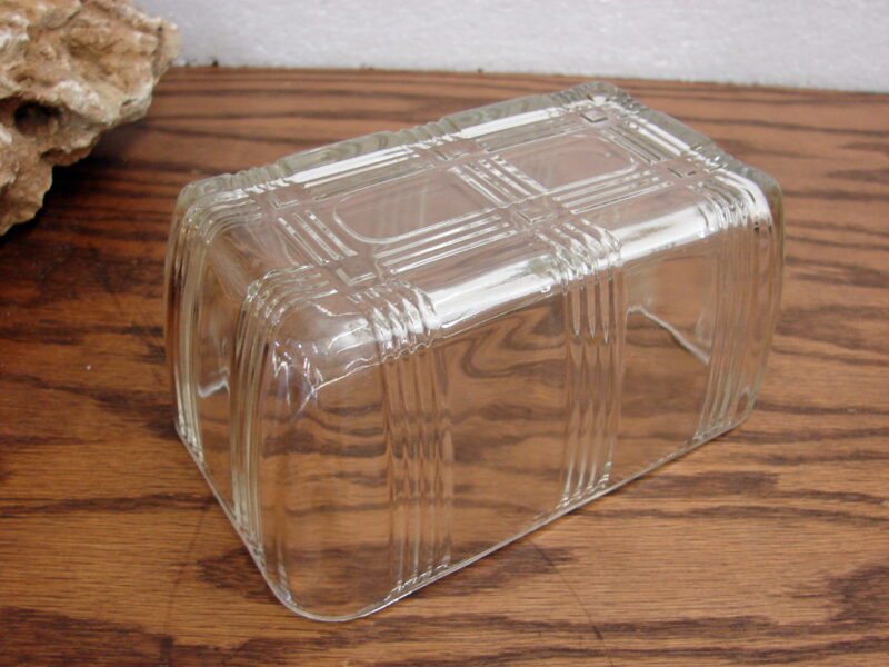 Vintage Hazel Atlas Criss Cross Style One Pound Butter Dish Lid Only, Moose-R-Us.Com Log Cabin Decor