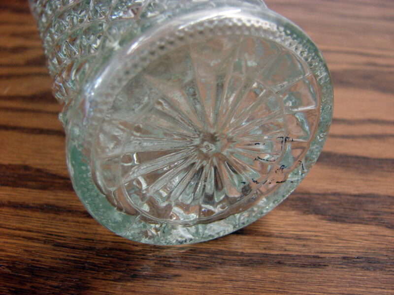 Vintage Anchor Hocking Cut Diamond Quilted Jelly Jar Clear Drinking Glasses Set/6, Moose-R-Us.Com Log Cabin Decor