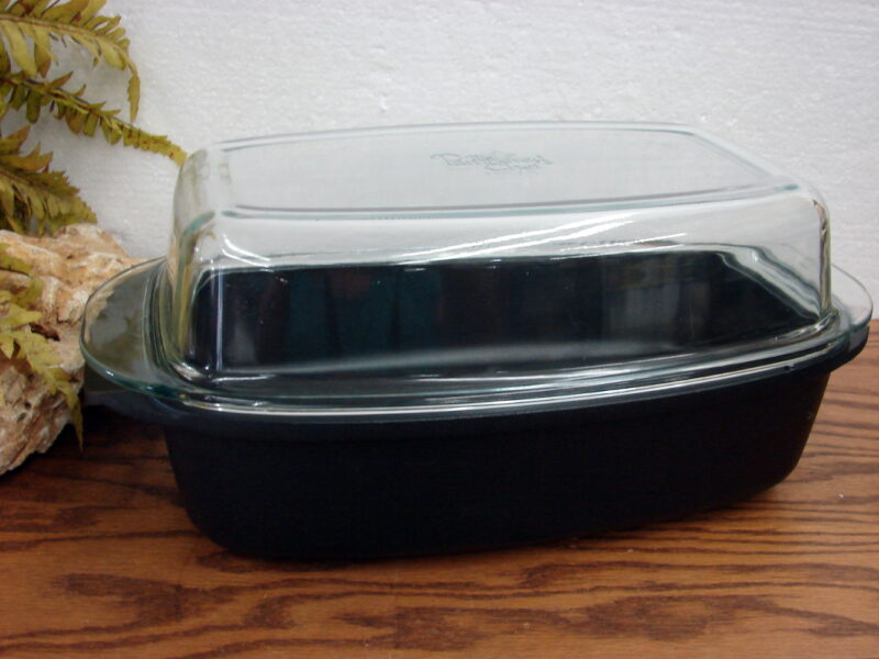 Pampered Chef Covered Roaster 4 1/4 Qt Cast Aluminum Glass Lid, Moose-R-Us.Com Log Cabin Decor