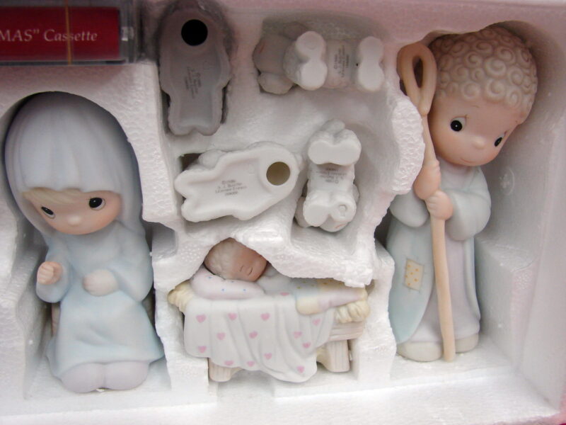 Precious Moments Enesco The Nativity 9 pc Set 104000 Original Box 1991, Moose-R-Us.Com Log Cabin Decor