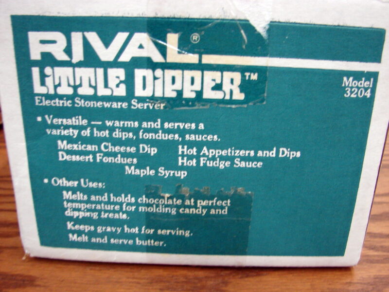 Vintage Rival Little Dipper Complete Original Box Pastel Flowers #3204, Moose-R-Us.Com Log Cabin Decor