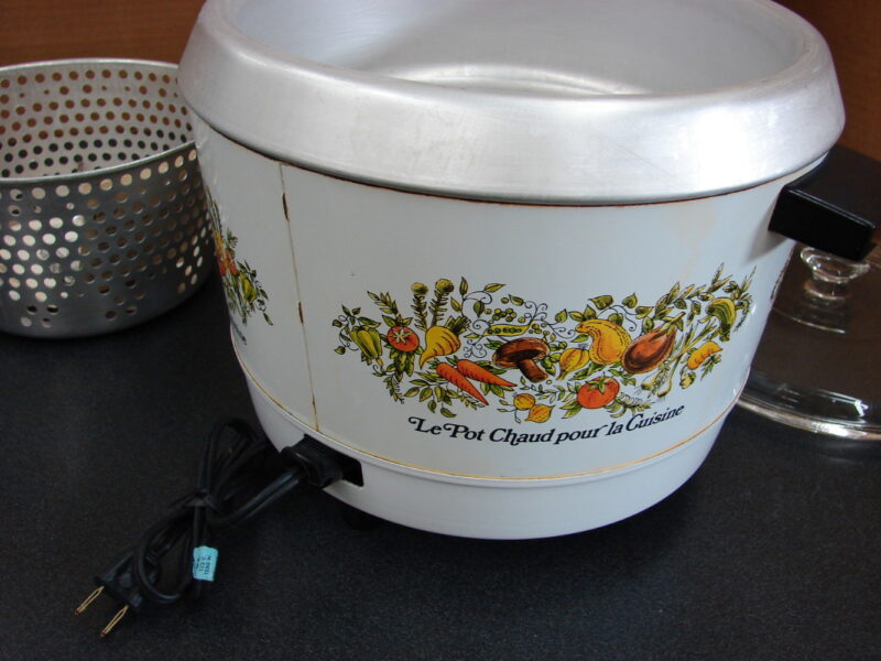 Kmart Vintage Dutch Oven Deep Fryer Cooker Spice O Life Le Pot Chaud 5Qt, Moose-R-Us.Com Log Cabin Decor