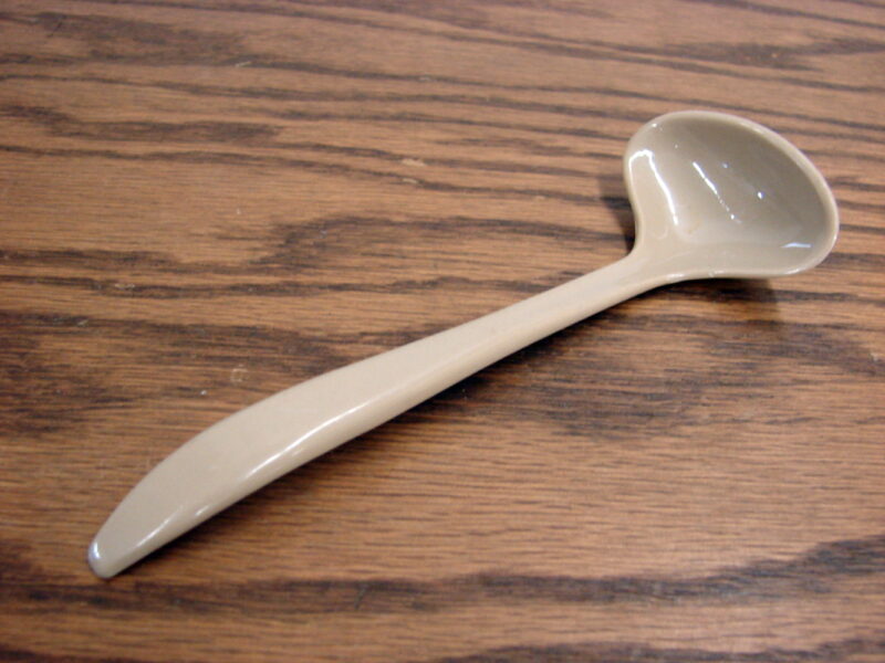 Vintage Tupperware Mini Ladle Spoon for Condiment Caddy Almond 872, Moose-R-Us.Com Log Cabin Decor