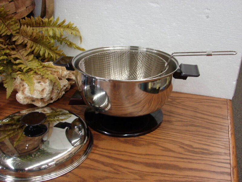 Chrome Electric West Bend Soup Stock Pot Deep Fryer #89005, Moose-R-Us.Com Log Cabin Decor