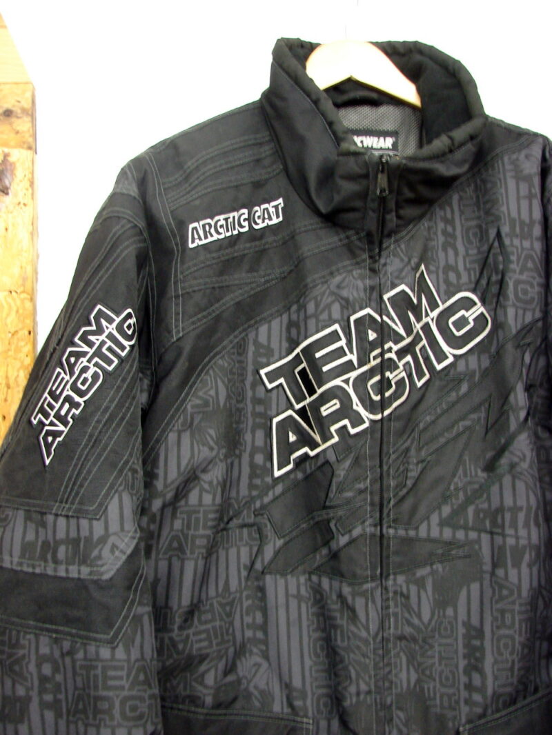 Men&#8217;s Team Arctic Cat Black Race Pit Poncho Long Snowmobile Coat M-Xl, Moose-R-Us.Com Log Cabin Decor