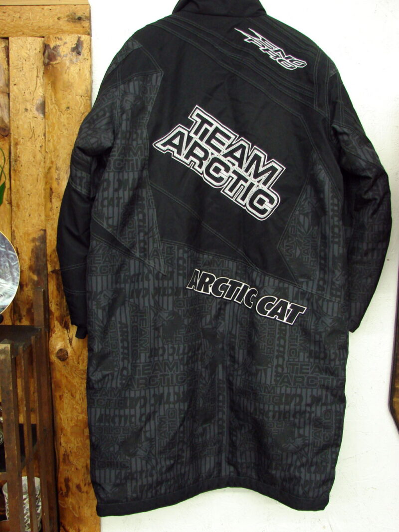 Men&#8217;s Team Arctic Cat Black Race Pit Poncho Long Snowmobile Coat M-Xl, Moose-R-Us.Com Log Cabin Decor