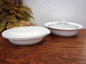 Vintage Corning Ware Chutney Fruit Theme Set/3 Stoneware Mixing Nesting Serving Bowls, Moose-R-Us.Com Log Cabin Decor