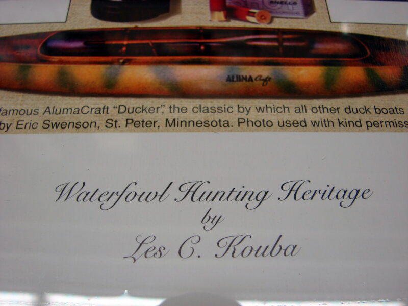 NOS Print Les Kouba Waterfowl Hunting Heritage 521/5000 The Gear, Moose-R-Us.Com Log Cabin Decor