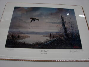 NOS Print Dietmar Krumrey Hot Pursuit Wood Duck Pair 1996 Ducks Unlimited, Moose-R-Us.Com Log Cabin Decor