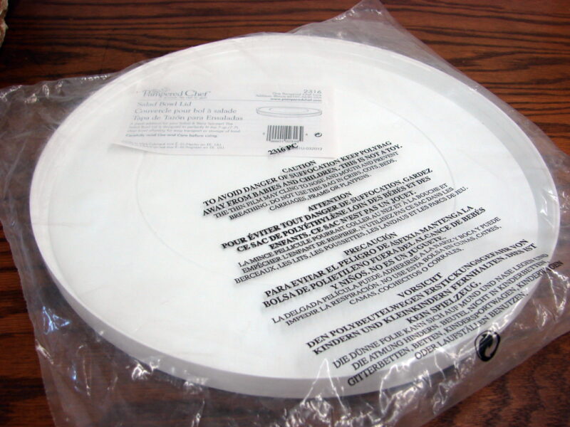 Pampered Chef Vinyl 7 Qt Salad Bowl Lid #2316 Brand New, Moose-R-Us.Com Log Cabin Decor